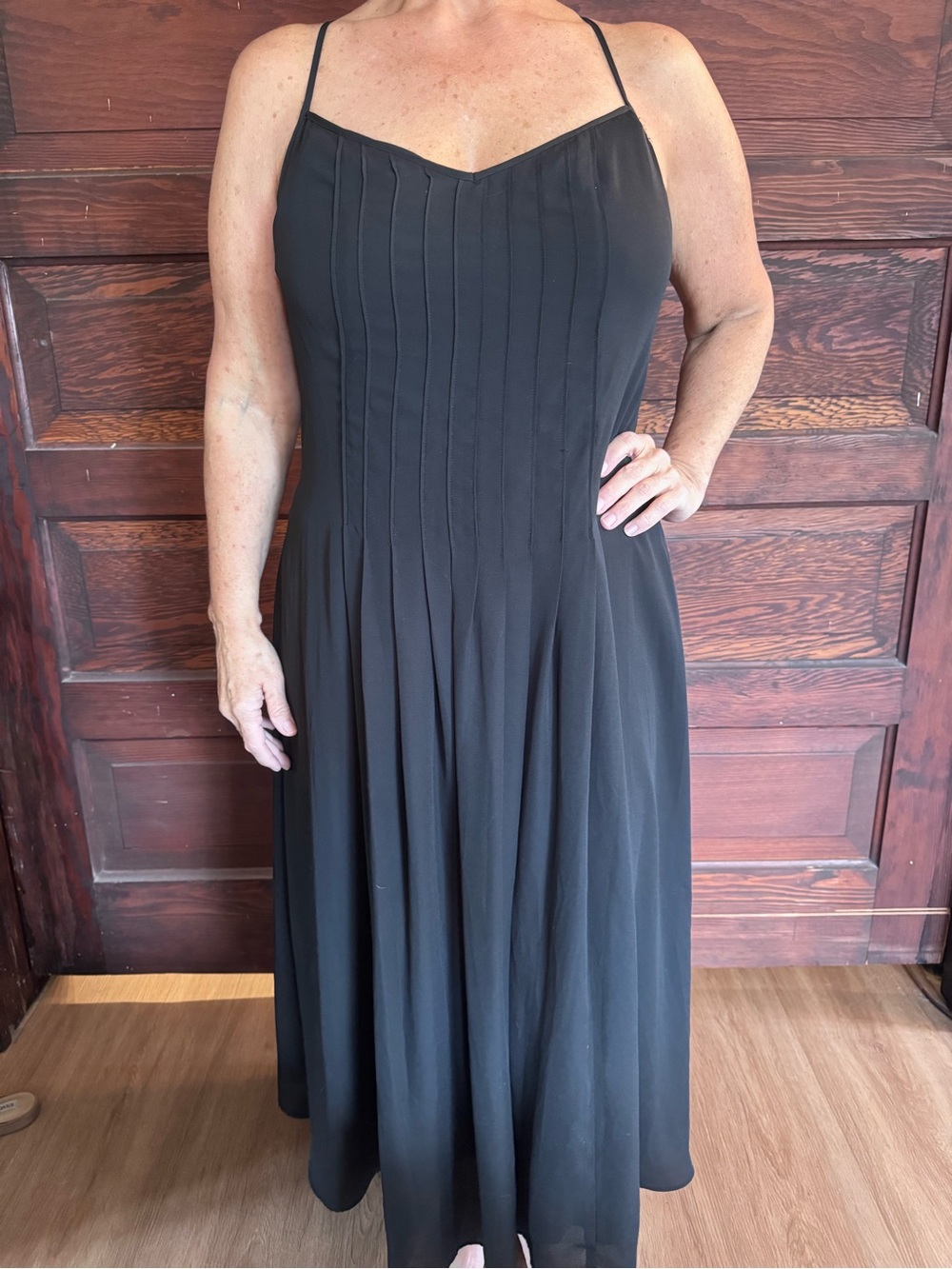Banana Republic Black Maxi Dress with Spaghetti Straps - Picture 1 of 3